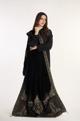 1 Piece Velvet Embroidered Shawl (AV0009)